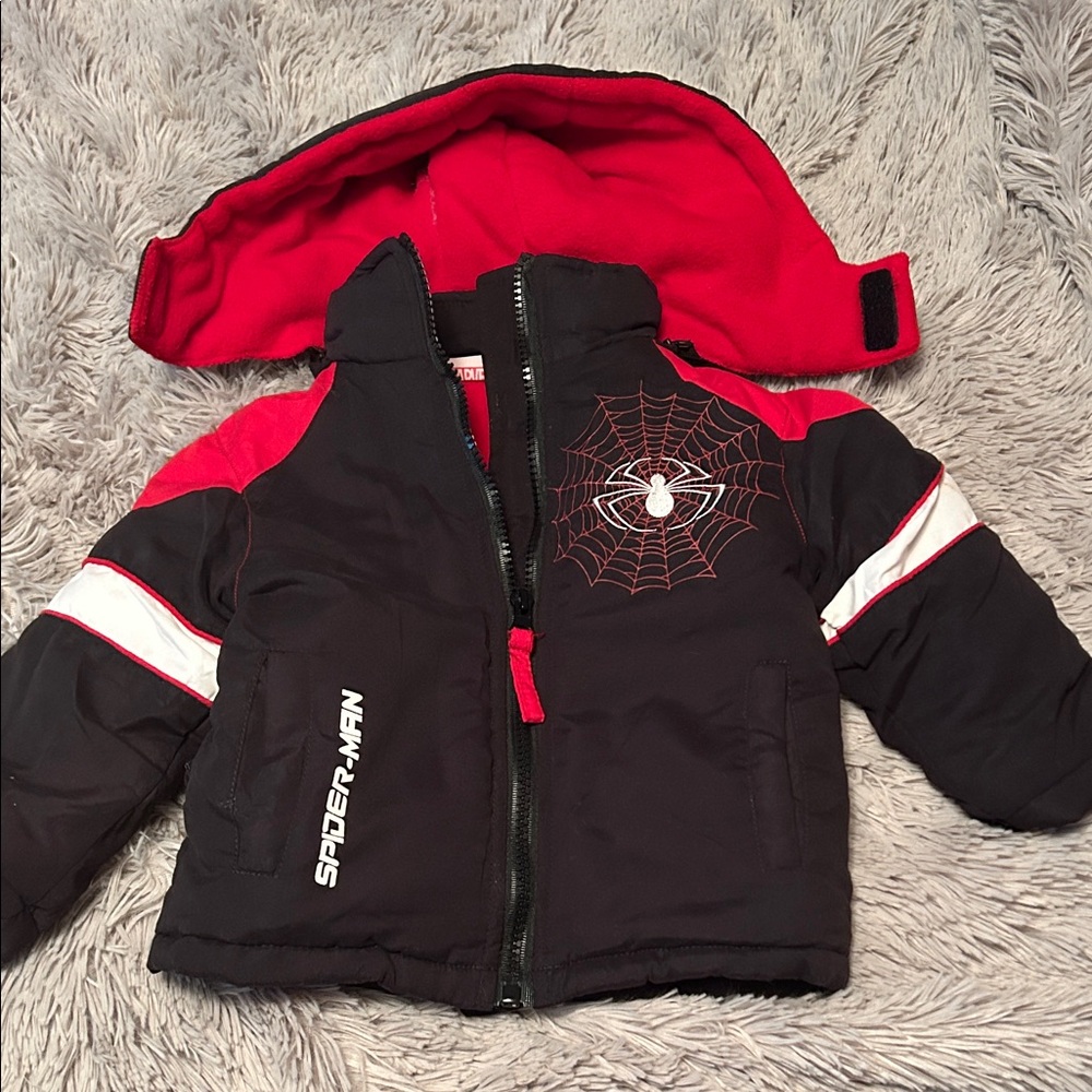 Marvel Spider-Man Black and Red Kids Jacket